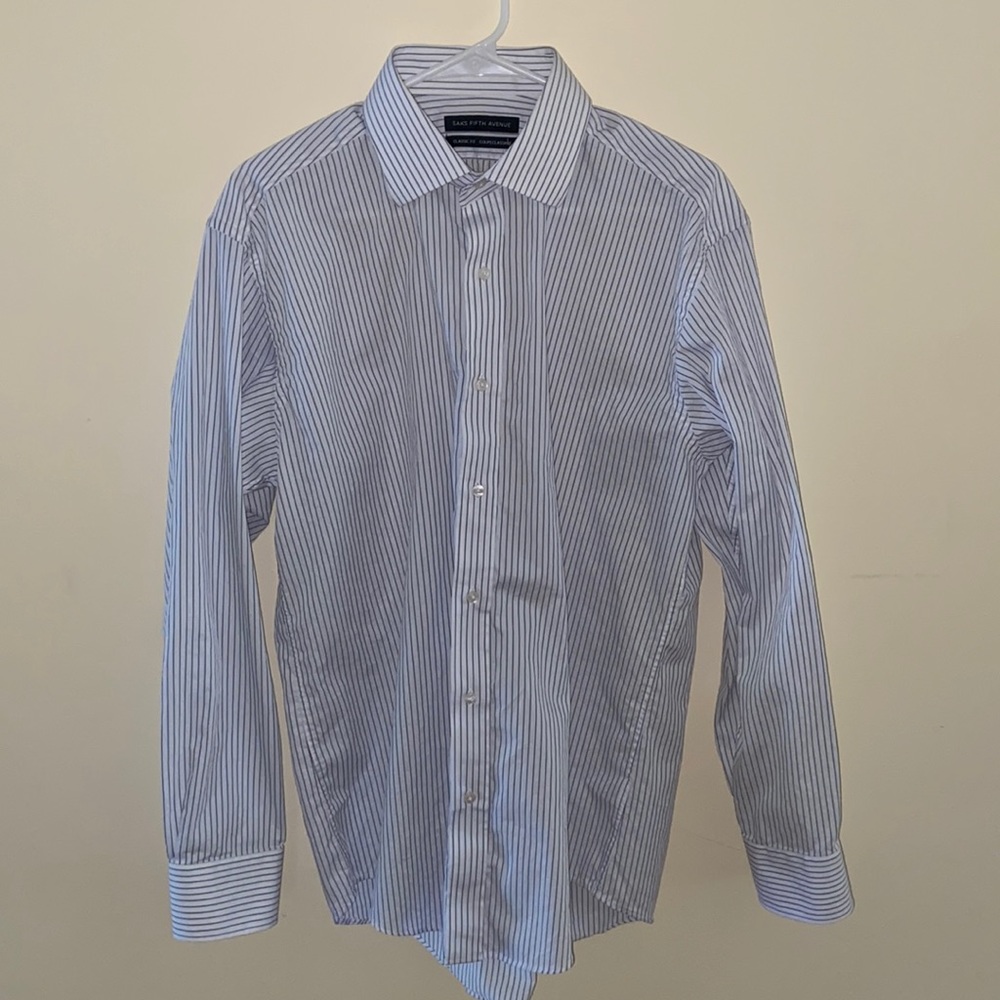 Saks Fifth Avenue Dress Shirt (Size 16 34/35 - L)